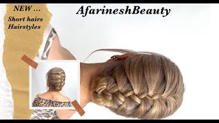 The Easiest Way to a Elegant Braid for Short HairShort Hairstyle for Everywhere [upl. by Kermy396]