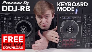 Keyboard Mode on Pioneer DDJ RB Free Midi Map DL [upl. by Schacker]