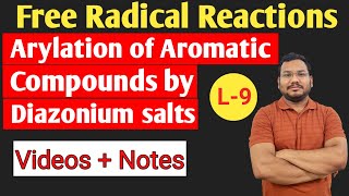 Arylation of Aromatic compounds by Diazonium salts  Gomberg  Bachmann reaction  by pankaj sir [upl. by Liahkim]