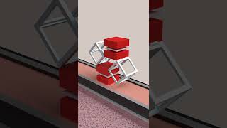 Kinetic boxes  Short motion graphics looped video made in Blender4 just for fun [upl. by Shulock]