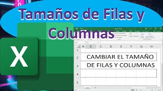 Cambiar el tamaño de filas y columnas en Excel [upl. by Hairom638]