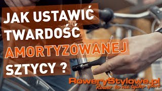 Jak ustawić twardość amortyzowanej sztycy w rowerze holenderskim Na przykładzie Gazelle Orange C7 [upl. by Davidson]