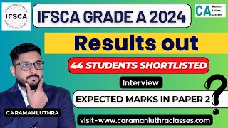 IFSCA Grade A 2024 MAINS RESULTS OUT  Expected MARKS in Paper 2  What to prepare for Interview [upl. by Aekerly]