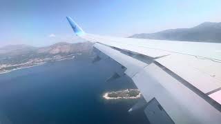 TUI Boeing 737 GTUKT Onboard Landing into Dubrovnik Airport [upl. by Akvir]