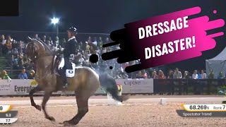 Dressage Fail Grand Prix Dressage Freestyle Gone Wrong [upl. by Ondrea]