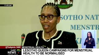 Queen of Lesotho Masenate Mohato Seeiso calls for the normalisation of menstrual health [upl. by Jerri]