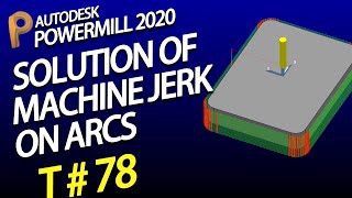 Solution of Machine Jerking on Curves and Arcs  Powermill tutorial  Point Distribution [upl. by Crespo390]