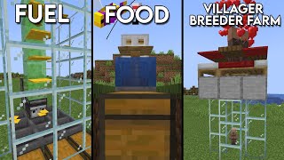 3 MUST HAVE Starter Farms For 121 Minecraft Shulkercraft Voltrox [upl. by Casmey247]