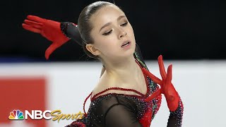 Russian 15 year old Valieva WINS GOLD in stunning Grand Prix debut  NBC Sports [upl. by Adao]