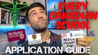 How to get ACCEPTED into EVERY Canadian Medical School  Complete Application Guide [upl. by Garling]