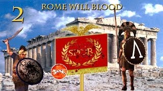 Rome II Total War  Campaña Coop  Esparta y Atenas  Rome will blood  Cap 2 [upl. by Nart784]