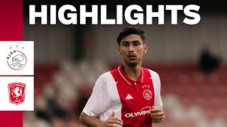 Backheel assist from Emre Ünüvar 🥵  Highlights amp reactions Ajax O19  FC TwenteHeracles O19 [upl. by Freud]