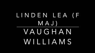 Linden Lea  Vaughan Williams piano accompaniment [upl. by Ama]