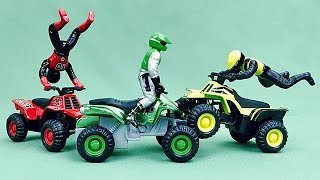 Carros Infantiles ►Cuatrimotos para Niños  Amarillo Verde y Rojo [upl. by Yrac812]