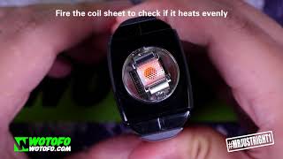 How to Wicking Mesh Style Coil of Wotofo Profile RDA [upl. by Eislek]