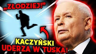 Kaczyński uderzył w Tuska ws Zielonego Ładu quotUciekający złodziej krzyczy łapać złodziejaquot [upl. by Hardunn]