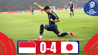 Samurai Blue DOMINATE in Jakarta  Indonesia  Japan  Highlights AsianQualifiers  Road To 26 [upl. by Llerrom]