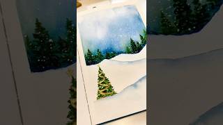 Holiday landscape in watercolor [upl. by Olegnad]