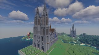 Minecraft Gothic Cathedral 11 Timelapse [upl. by Sabah]