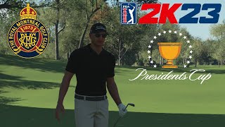 PGA Tour 2K23 Royal Montreal Golf Club 2024 Presidents Cup [upl. by Esilehs]