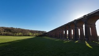 Ouse valley viaduct sunset drone footage [upl. by Arabeila61]