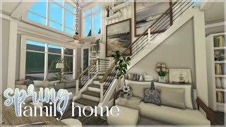 Bloxburg  Spring TwoStory Family Home  Roblox  House Build [upl. by Heiner12]