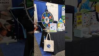 ChildCareEd is at the NAEYC Conference Come spin the wheel to win gifts naeycconference naeyc [upl. by Harret349]