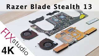 Razer Blade Stealth 13  disassemble 4k [upl. by Clausen822]