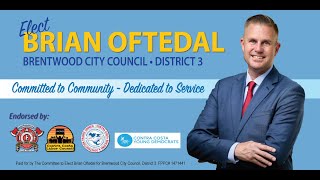 Brian Oftedal for Brentwood District 3 [upl. by Bonis]