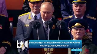 ‘Bedrohungen an der Westflanke’  Kreml Russlands Militär muss wachsen [upl. by Iror]