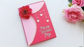 DIY Teachers Day card Handmade Teachers day card making idea [upl. by Nasho918]