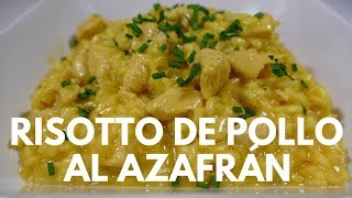 Risotto de Pollo al Azafrán  Receta casera fácil paso a paso No te la pierdas [upl. by Ainehs]