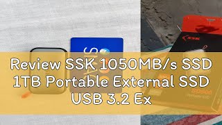 Review SSK 1050MBs SSD 1TB Portable External SSD USB 32 External Solid State Drive 250GB 500GB 2T [upl. by Kirsch]