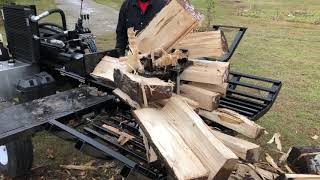 All Wood Log Splitters Bloodwood Series  Worlds fastest 42 ton log splitter [upl. by Imhskal]