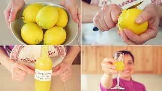 🍋 LIMONCINO  LIMONCELLO 🍋 FATTO IN CASA Ricetta Facile  Homemade Limoncello Liqueur Easy Recipe [upl. by Si968]