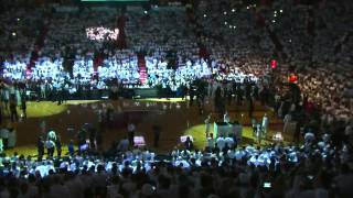 Miami Heat pregame intros  2013 Finals [upl. by Lyrehc]