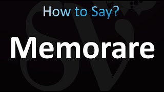 How to Pronounce Memorare Correctly [upl. by Ynamrej]