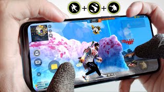 Handcam  Super Fast Gloo Wall Trick on Mobile 😈  New Headshot Trick Free Fire [upl. by Ardnat255]