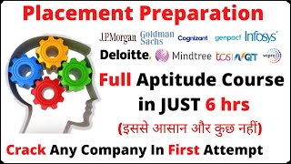 full aptitude course in one video  aptitude for placement preparation [upl. by February208]