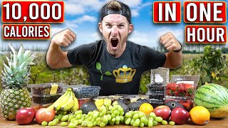 I Tried To Eat 10000 Calories of Fruit in ONE HOUR [upl. by Launce880]