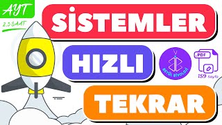 Sistemler Full Tekrar  AYT Biyoloji Konu Anlatımı  Sistemler Özet PDF [upl. by Kcirdez]