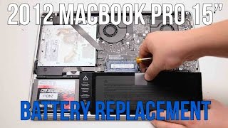 2012 Macbook Pro 15quot A1286 Battery Replacement [upl. by Ahtnammas497]