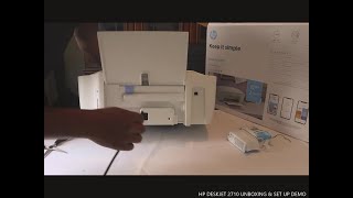 HP DESKJET 2710 UNBOXING amp SET UP DEMO [upl. by Tris]