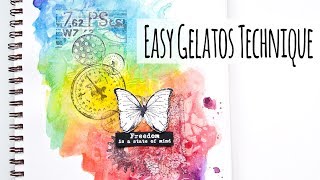 Easy Gelatos Technique For Adding Color And Texture [upl. by Noffets120]