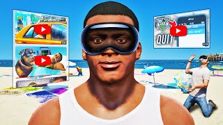 FRANKLIN Bought APPLE VISION PRO In GTA 5 Mods [upl. by Yasmeen835]