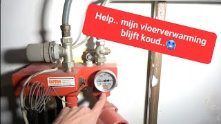 Help mijn vloerverwarming  radiator blijft koud🥶 [upl. by Sikras209]