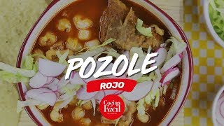 Pozole rojo  Cocina Fácil [upl. by Ennovy]