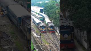 Train movement in Dhaka Wash pit [upl. by Tioneb713]