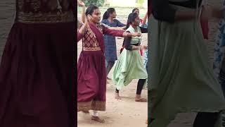 Government school students dance for huttidare kannada nadallidance shorts vlog students [upl. by Aileek]