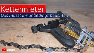 Kettennieter Fahrradkette – Das müsst ihr unbedingt beachten [upl. by Lyns772]